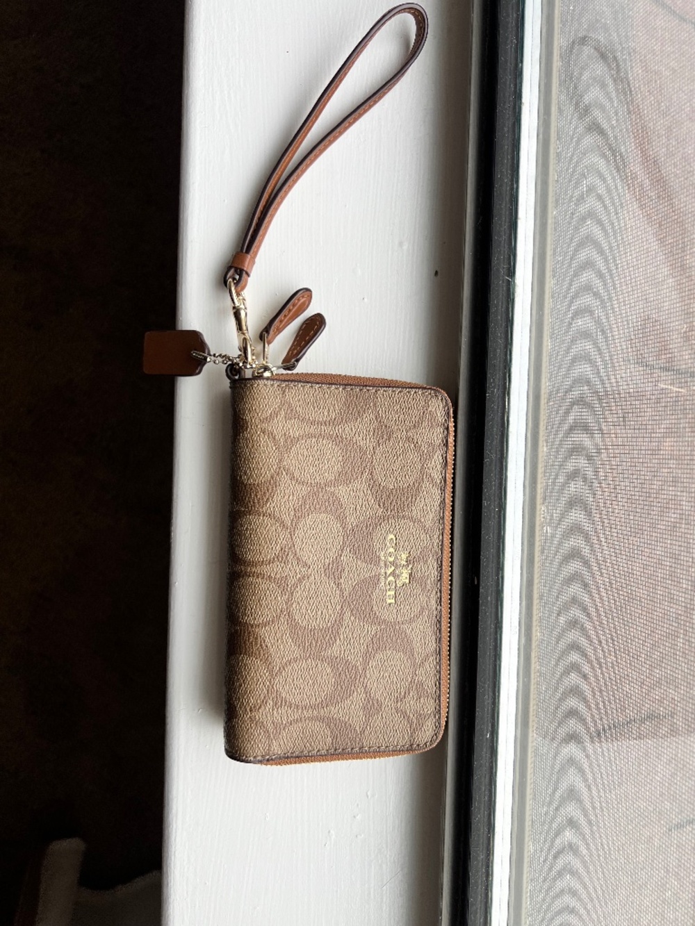 Coach Double Zip Wallet in Signature Canvas